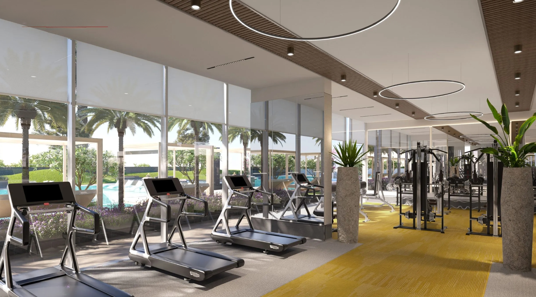 Golf Residences by Fortimo about the project gym