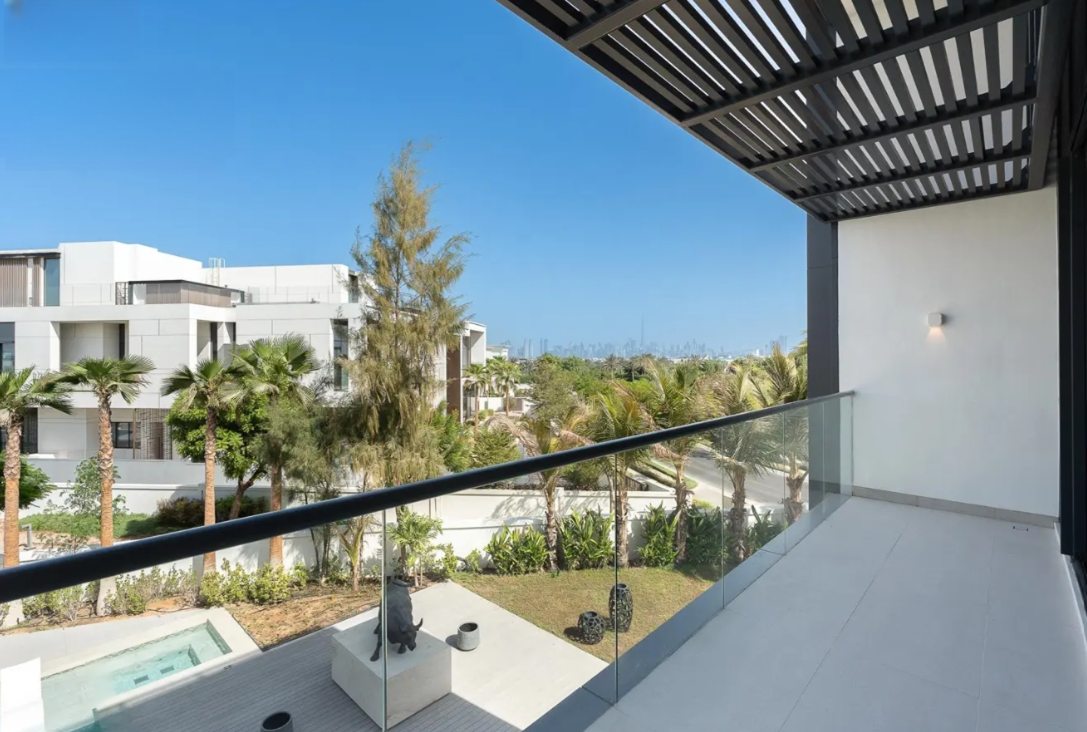 Hills View Dubai Hills Estate 7 BR mansion for sale terrace
