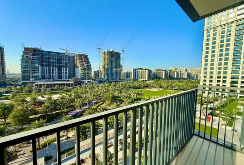 Lime Gardens Dubai Hills Estate about project balcony view