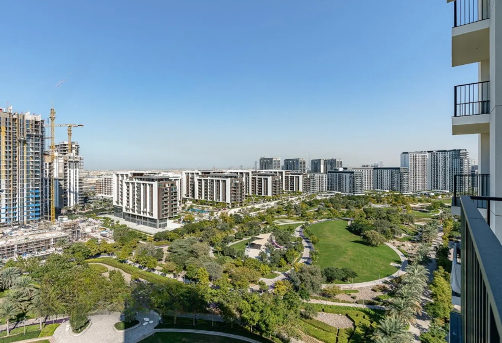Park Field Eaar Dubai Hills Estate 2Br resale ready balcony view