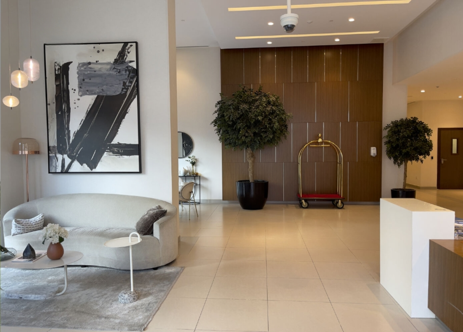Park Heights Tower 2 bedroom apartment resale Dubai Hills Estate lobby
