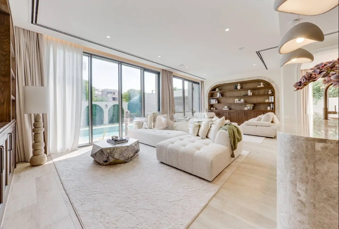 Sidra 1 5BR villa upgraded for sale private pool living room