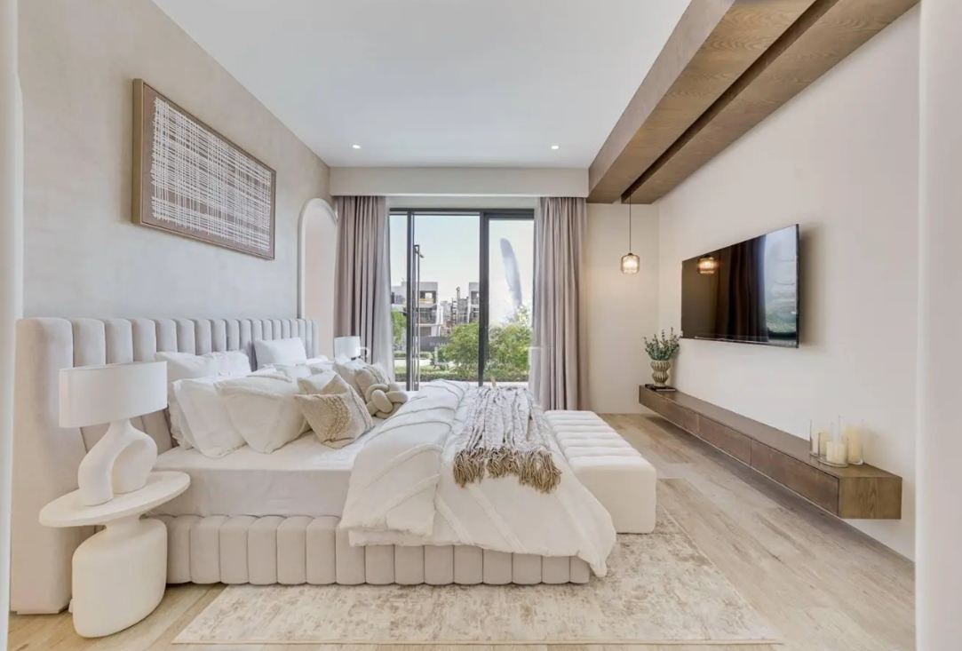 Sidra 1 5BR villa upgraded for sale private pool master-bedroom