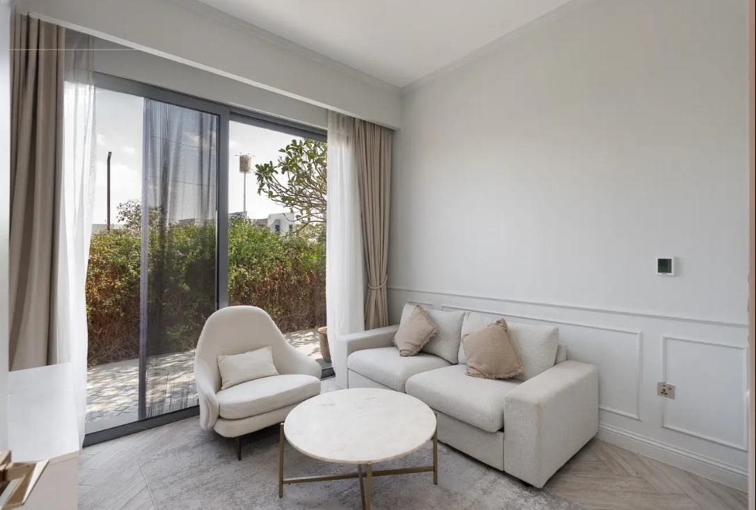 Sidra 4 bedroom corner plot villa resale Dubai Hills Estate family room