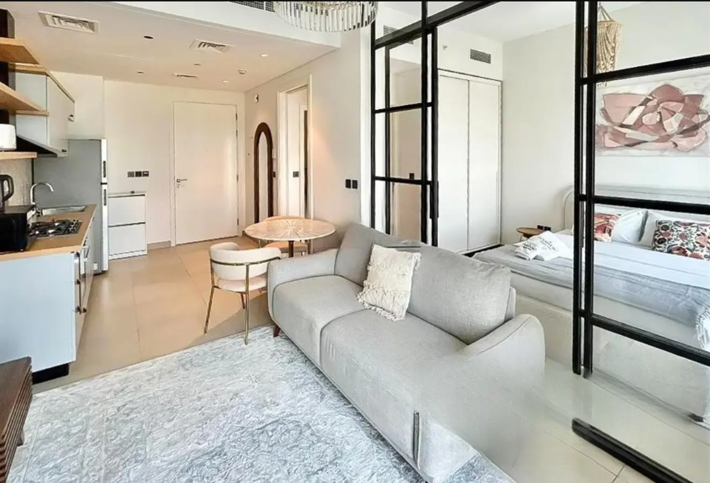 Socio Tower Dubai Hills Estate 1Br resale living area