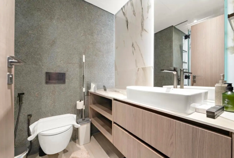 The Grove by Iman studio for sale Dubai Hills Estate bathroom