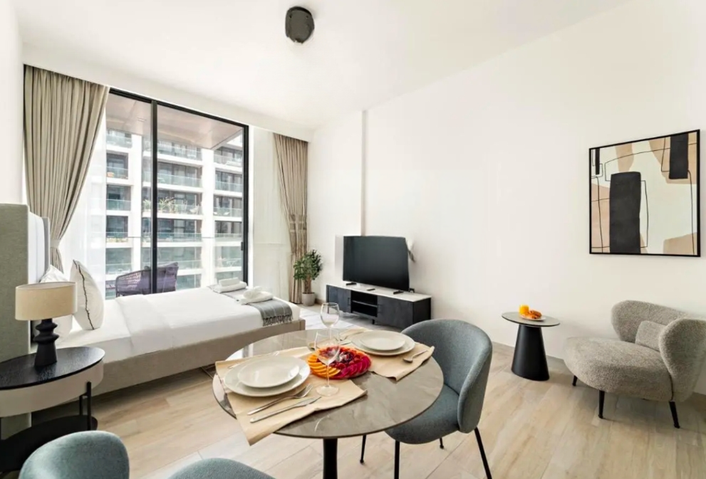 The Grove by Iman studio for sale Dubai Hills Estate furnished