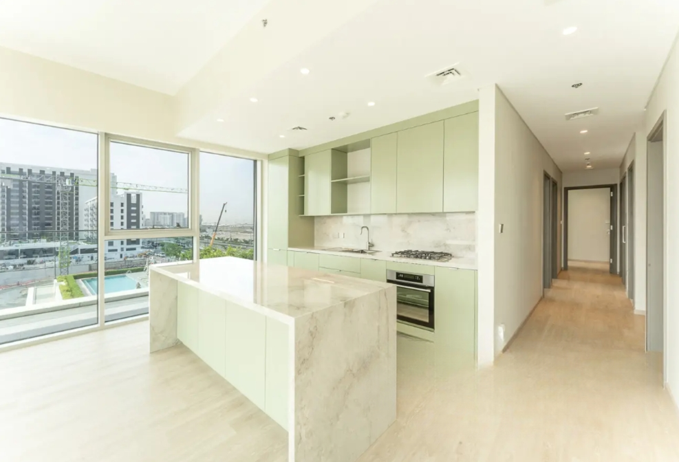 Golf Suites 3 BR resale Dubai Hills Estate kitchen island