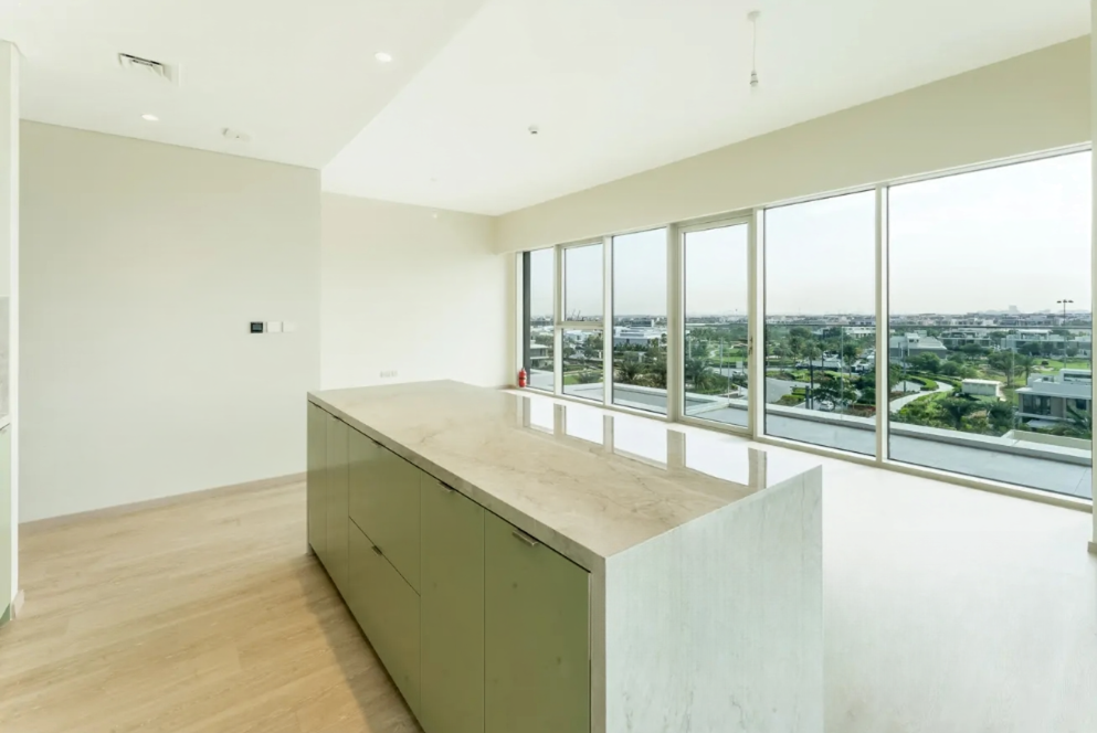Golf Suites 3 BR resale Dubai Hills Estate open kitchen