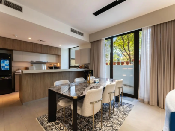Park Ridge podium towhouse duplex resale Dubai Hills dining
